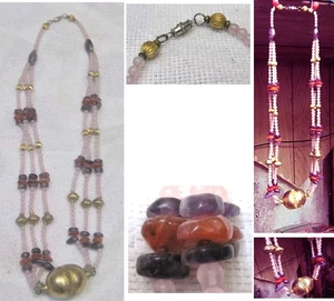 Necklace # 125 26" 0val brass ball - Picture 1 of 1