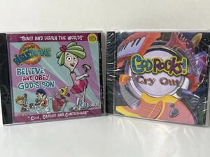 God Rocks! 2 Cd Lot Cry Out GodRocks Bibletoons Children's Christian Music NEW!! - Picture 1 of 24
