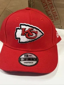 Kansas City Chiefs RED Hat Logo New Era 9Fifty Adjustable Cap NEW! - Picture 1 of 9