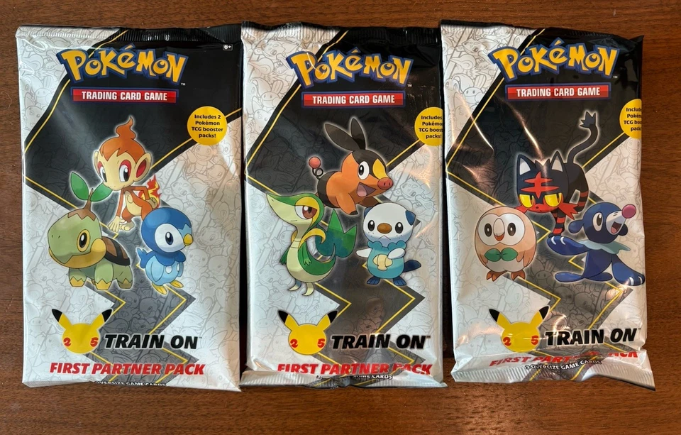 Pokémon TCG First Partner Pack 3x - Sinnoh/Unova/Alola Sealed Sword & Shield - Image 1 of 1