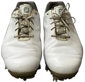 Foot Joy DNA 2.0 Golf Shoes White Leather US 8.5 Medium - Picture 1 of 10