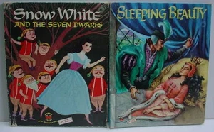 Sleeping Beauty 1956 Wonder Books 1955 Snow White and the Seven Dwarfs - Picture 1 of 24