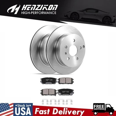 Rotores traseros + pastillas de freno de cerámica para Chevy Equinox GMC Terrain 2010-2016 2017 Foto 1 de 4