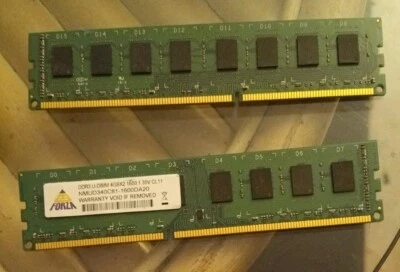 Neo Forza 4GB DDR3  U-DIMM PC3-12800 1600MHZ CL11 - NMUD340C81-1600DA20 - Image 1 of 2