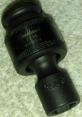 Blackhawk By Proto U-1562-2 3/8 Drive 7/16 Impact Swivel Socket 6pt brand new  - Image 1 of 2