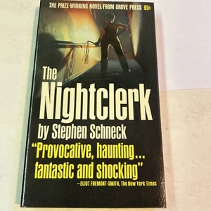 The Nightclerk By Stephen Schneck First Grove Press Printing 1966 Paperback - Picture 1 of 6