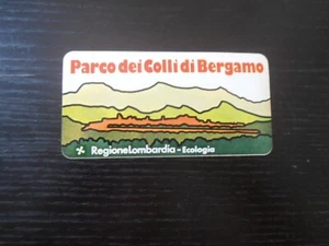 PARCO DEI COLLI DI BERGAMO REGIONE LOMBARDIA VECCHIO ADESIVO ANNI 80 - Picture 1 of 1
