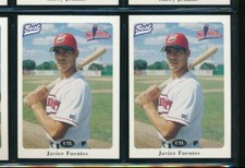 Lot (2) 1996 Best #8 Javier Fuentes Lowell Spinners  (CE63) SWSW6