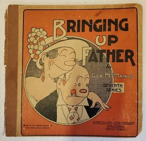 Rare Vintage 1923 Bringing Up Father Comic Strip Book #7 McManus 1st Ed. Antique - Imagen 1 de 10