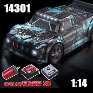 MJX 1/14 14301 HYPER GO 4WD Brushless 2S (3s Capable ESC) Drift RC Truck RTR -AU - Picture 1 of 10