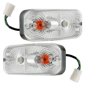 2x Blink-Positionsleuchten Traktor Blinker uni 12V 24V Klarglas Ursus Farmatrac - Bild 1 von 7