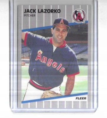 1989 Fleer #482 Jack Lazorko California Angels - Image 1 of 2