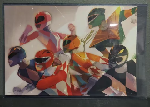 Mighty Morphin Power Rangers 11 X 16" Print Signed By Jason David Frank Cover