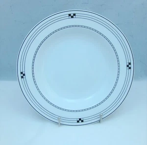 Pottery Barn Unbekannt Geometrische Kariert Muster Umrandete Suppenschüssel (S) - Bild 1 von 7
