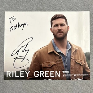 Foto autografiada firmada por Riley Green de 8x10 cantante de música country Nashville - Imagen 1 de 7