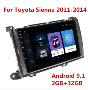 9" Android Stereo Radio GPS Navigation Multimedia Player For Toyota Sienna 11-14 - Bild 1 von 12