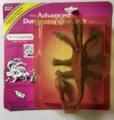 The Five Headed Hydra Advanced Dungeons and Dragons 1983 LJN NUEVO MOSC SELLADO Foto 1 de 4