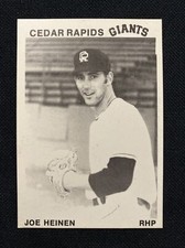1975 TCMA McDonald’s Cedar Rapids Giants Team Set JOE HEINEN Minor League Card