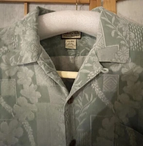 Jamaika Jaxx Gr.2XL Hawaiihemd 100% Seide Made in China Jacquard Print - Bild 1 von 12