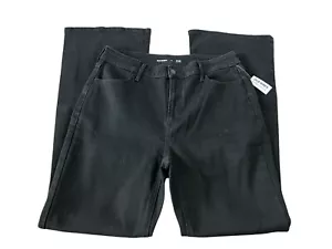 Old Navy Womens High Rise Flare Solid Black Boot Cut Pants Size 14 - Picture 1 of 12