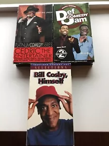 Stand Up Comedy VHS 3 Tape Lot Cedric the Entertainer, Def Comedy Jam,Bill Cosby - Picture 1 of 3