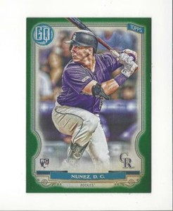 2020 Topps Gypsy Queen Baseball Green Parallel Singles - You Choose