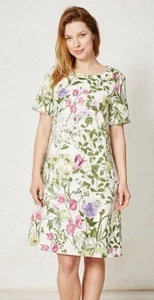 Thought Braintree Kleid weiss geblümt Blumen organisch Baumwolle dress wsd 2510 - Bild 1 von 4
