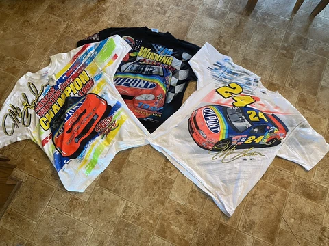 Vintage Nascar jeff gordon all over print t shirt lot 2XL aop Cover
