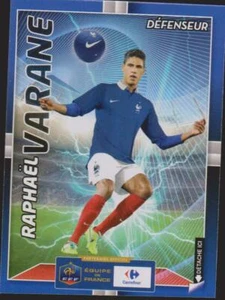 FOOTBALL  CARTE 3D Bleus - Collector Carrefour - 2014  RAPHAEL VARANE 11/24 - Picture 1 of 1