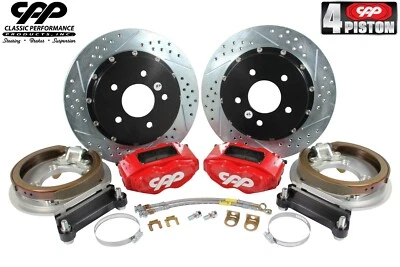 1964-72 Chevy Chevelle El Camino 4 Piston 13" Rear Big Disc Brake Conversion Kit Foto 1 de 4
