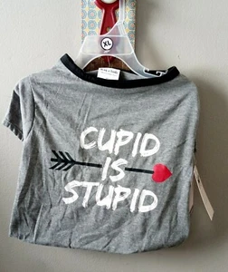 Nueva con etiquetas Mission Pets Wag-a-Tude Gris Cupido Día de San Valentín Corazón Perro Camisa XL - Imagen 1 de 7