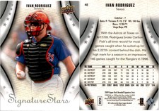 2009 Upper Deck IVAN RODRIGUEZ Baseball Card 48 Texas Rangers