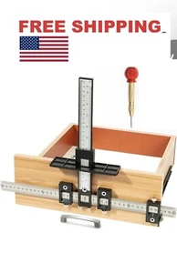 Plantilla de herrajes para gabinete, cajones/arbinetes, juego de herramientas de plantilla de herrajes para gabinete. - Imagen 1 de 6