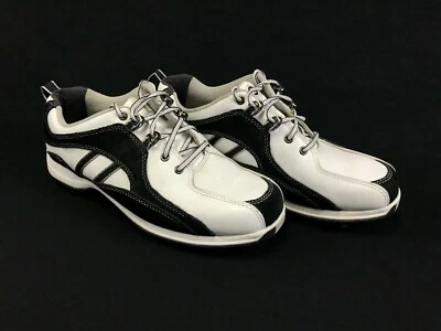 Zapatos de golf Etonic Leisure para mujer talla 9M negro blanco cuero gamuza  Foto 1 de 4