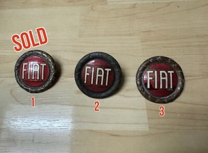 Vintage Original FIAT Enamel Wreath Emblem Milano 1966-82 124 Spyder X19 - Picture 1 of 5