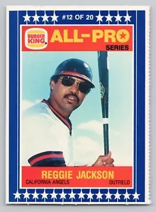 1986 Burger King 12 Reggie Jackson California Angels Hof Msa All Pro Card - Bild 1 von 2
