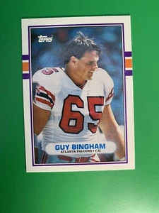 1989 Topps Guy Bingham RC #45T Atlanta Falcons - Picture 1 of 2