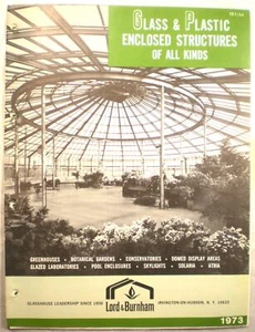 Lord & Burnham GREENHOUSE Catalog ASBESTOS Cement Plant Benches Tables 1973 - Picture 1 of 6