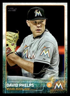 2015 Topps Update #US30 David Phelps   Miami Marlins - Image 1 of 2