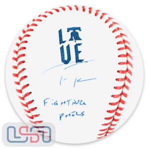 Trea Turner Signed "Fighting Phils" Rawlings City Connect Baseball USA SM JSA - Picture 1 of 5