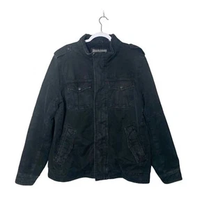 Levi's zwei Taschen Sherpa gefütterte "Trucker" Jacke schwarz Denim Herren Größe Large - Bild 1 von 16