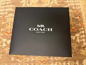 Coach Black Gift Box 12”x10”x4.5 Small Handbag Simplex Box New - Picture 1 of 6