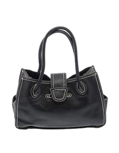 Bolso de Hombro/Hobo/Cartera de Sillín Antonio Melani Cuero Negro Tamaño Mediano - Imagen 1 de 8