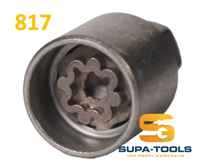 Original Audi Radsicherung Felgenschloss 817 T Schlüssel Nuss Wheel Lock Key - Bild 1 von 4