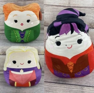 Hocus Pocus Sanderson Sisters Plush Squishmallow Halloween Set of 3 NWT 12” - Picture 1 of 12