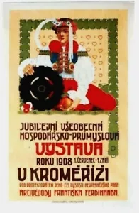 Original vintage poster VYSTAVA U KROMERIZI CZECH EXPO 1908 - Picture 1 of 1
