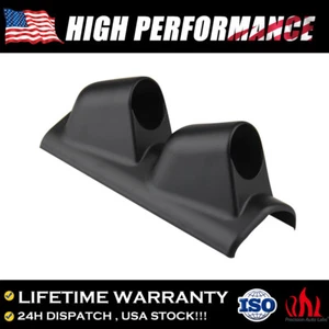 UNIVERSAL 2" 52MM ABS LEFT DUAL HOLE PILLAR GAUGE POD MOUNT HOLDER CARBON FIBER - Picture 1 of 7