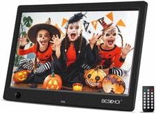 Beschoi 10 Zoll Digitaler Bilderrahmen HD 1080P Full Display mit Bewegungssensor Beschoi 10 Zoll Digitaler Bilderrahmen HD 1080P Full Display mit Bewegungssensor
