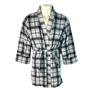 Calvin Klein - Boys Super Soft Fleece Gray Woodland Plaid Robe - Medium (7/8) - Picture 1 of 7