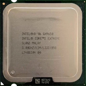 Intel Core 2 Extreme Prozessor Quad Core QX9650 3,0GHz 12MB L2 SLAN3 LGA775 - Bild 1 von 2